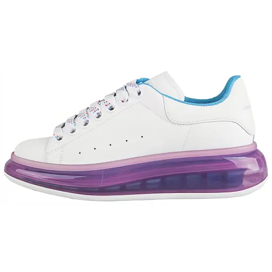 Alexander McQueen Oversized Sneaker 'Transparent Sole - White Purple' Women's