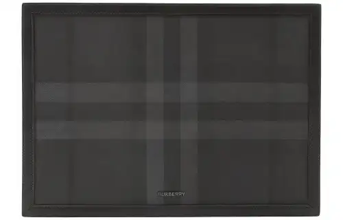 Burberry Cotton Storage Bag Men's Charcoal Gray