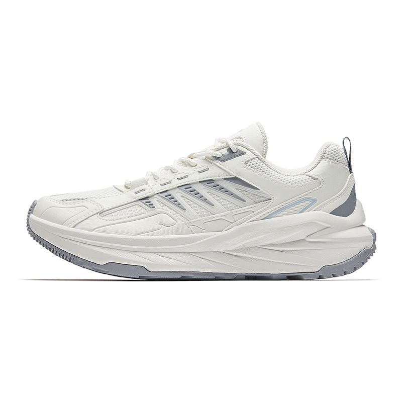 Anta Running Collection Slip Resistant Abrasion Resistant Low top Casual Running Shoes Women’s Papyrus White Mist Gray