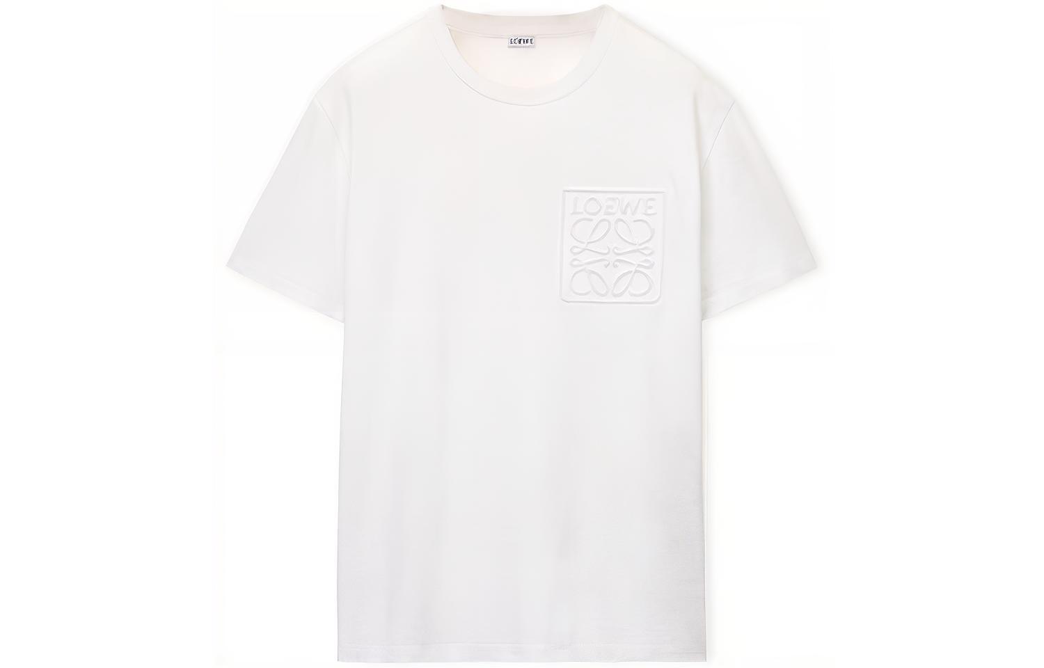 Мужская футболка LOEWE SS23 logoT (белая)