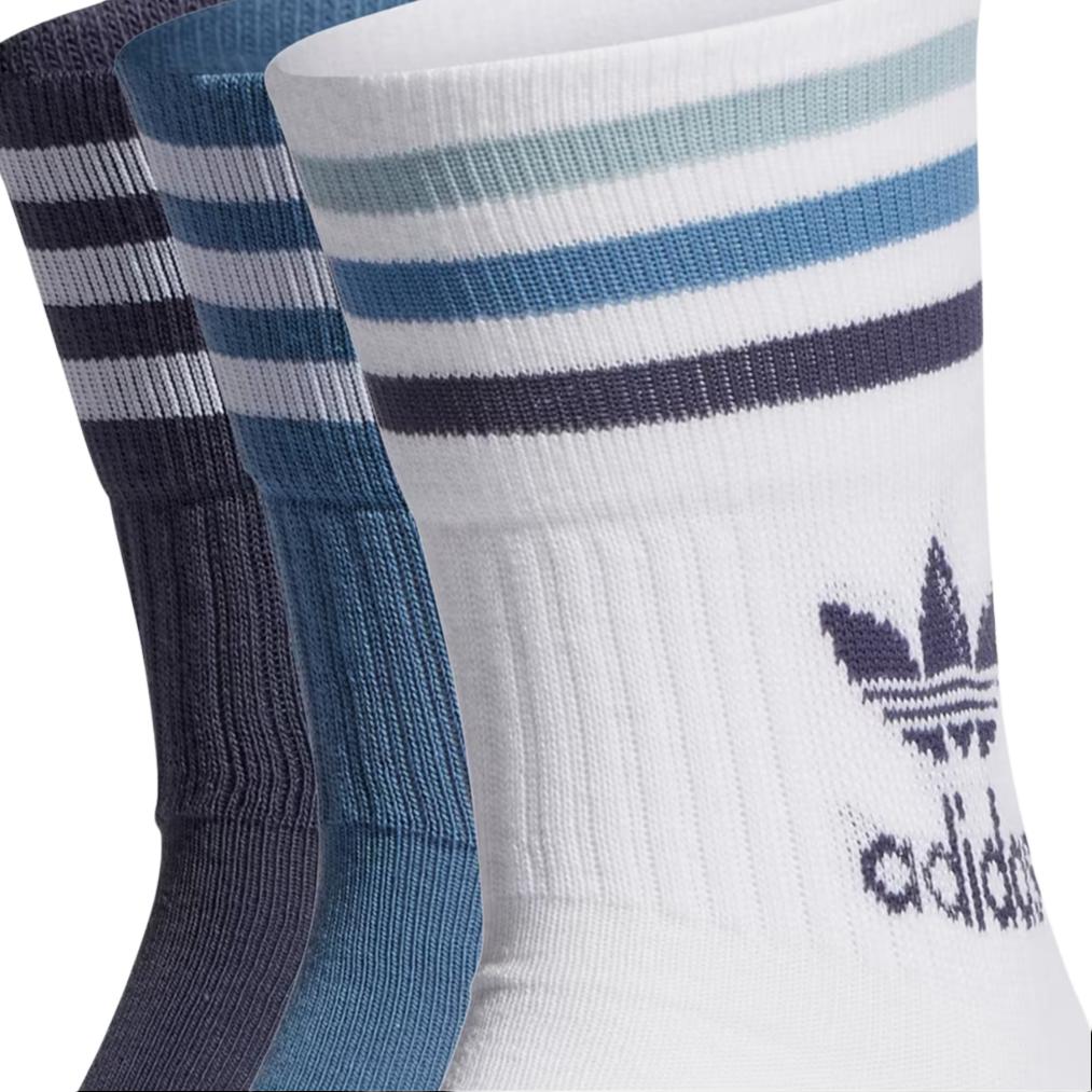 Adidas Originals MID CUT CREW SOCKS 3 PAIRS Crew Socks Unisex 3 Pack