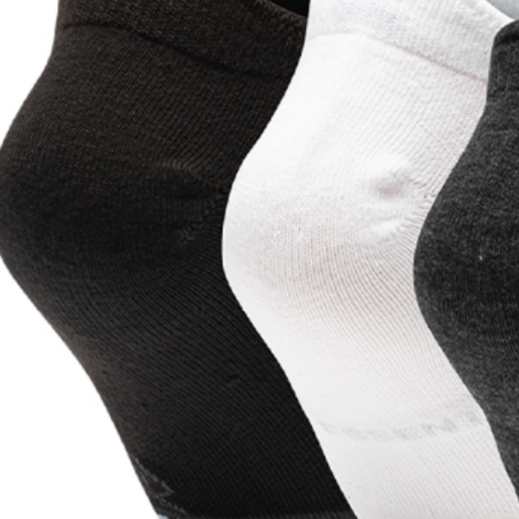 Under Armour Ankle Socks Unisex 1 Set 3 Pack Black/White/Dark Gray