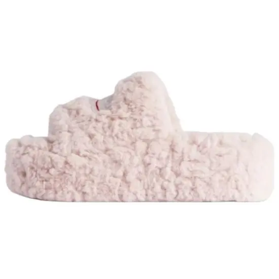 Balenciaga Political Furry Platform Sandals Women's