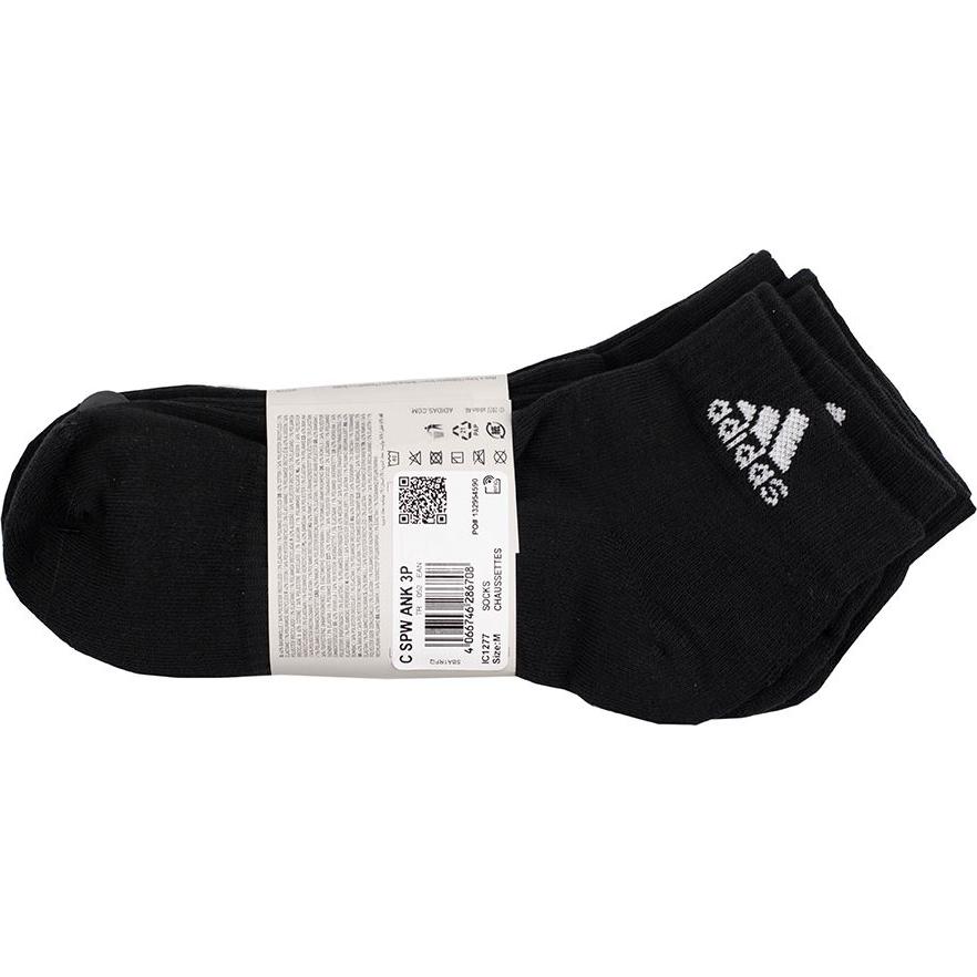 Adidas Ankle Socks Unisex 3 Pack Black