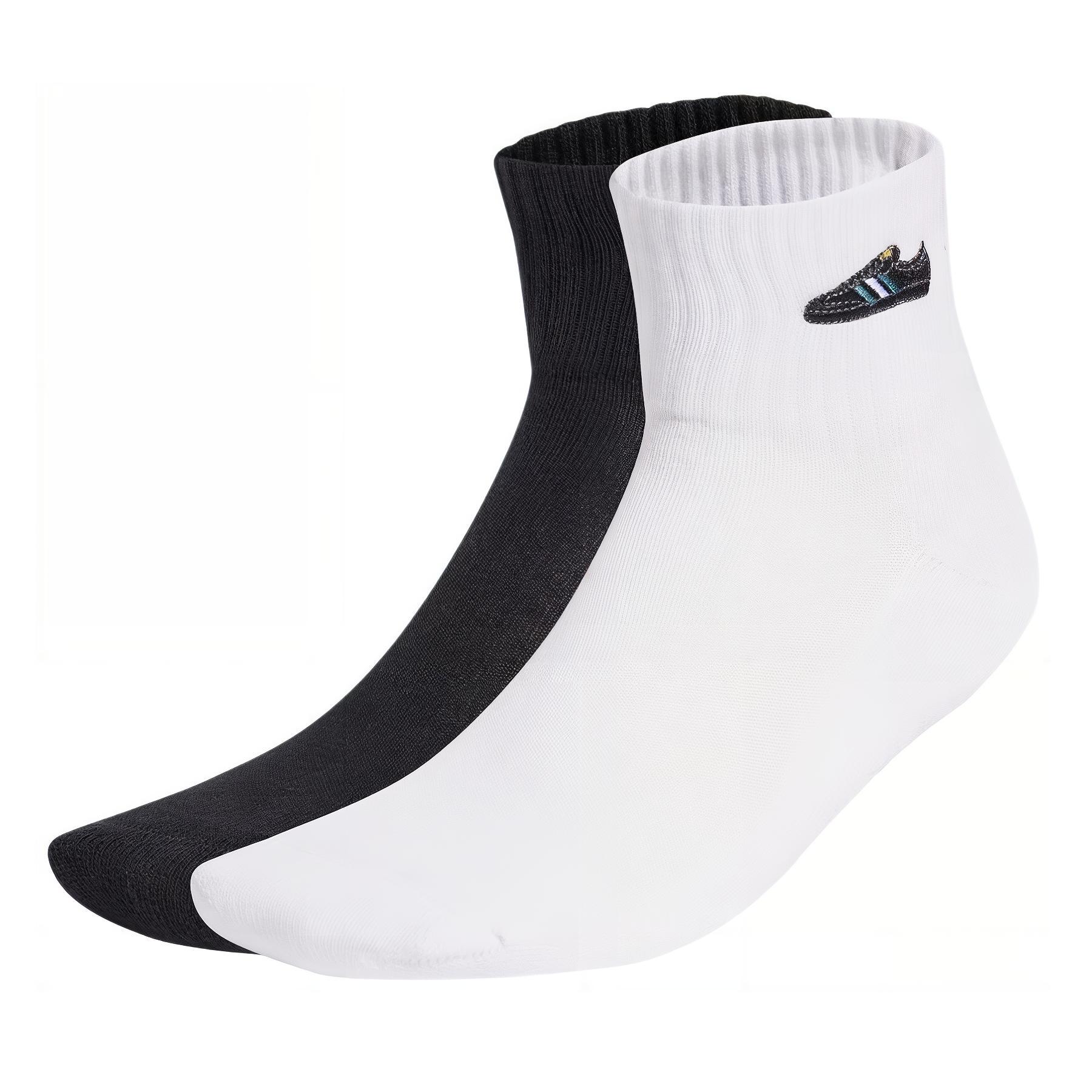 Adidas Samba Mid Ankle Socks 2 Pairs