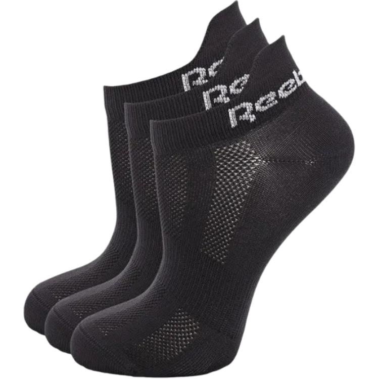Reebok Ankle Socks Unisex 3 Pack Black