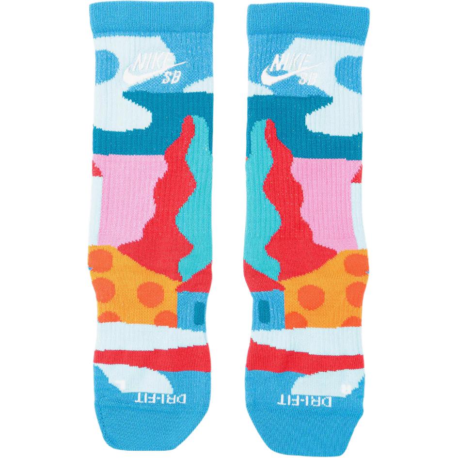 Nike Sb X Parra France Federation Kit Socks Neptune Blue/White