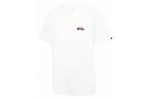 Vans T Shirts Men's White Crew Neck Moderate Straight Fit