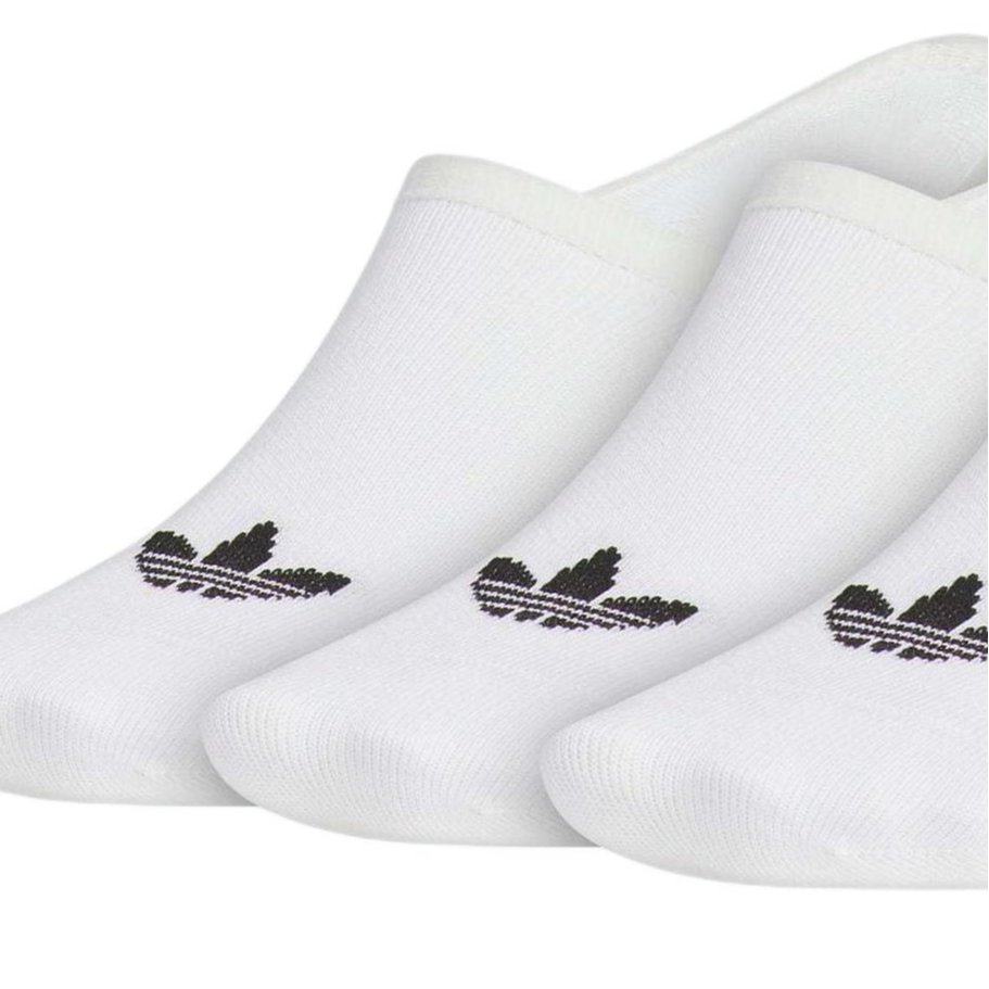 Adidas Originals No Show Socks Unisex 3 Pack White