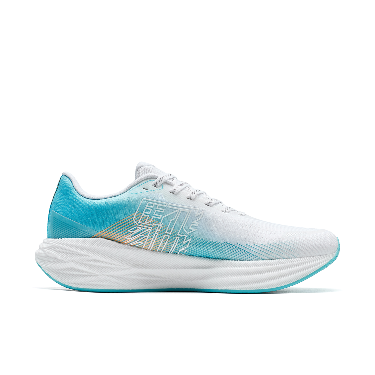 XTEP Xuan Speed 5.0 Cushioning, Wear Resistant Low top Running Shoes Women's White Blue