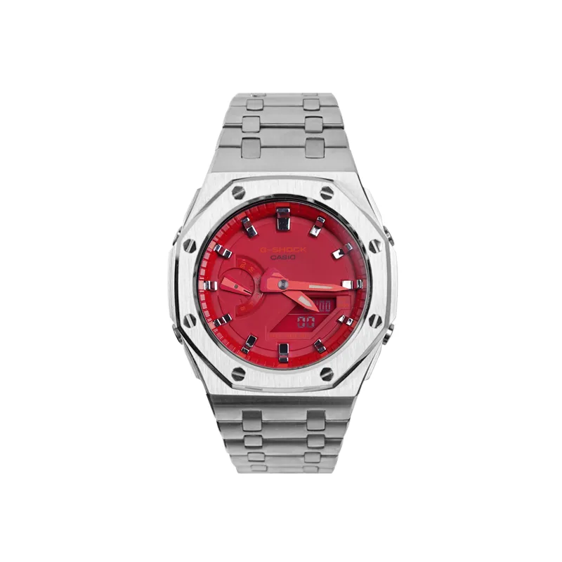 CASIO Unisex Liquid Crystal/Analog Dual Display Series Red Watch