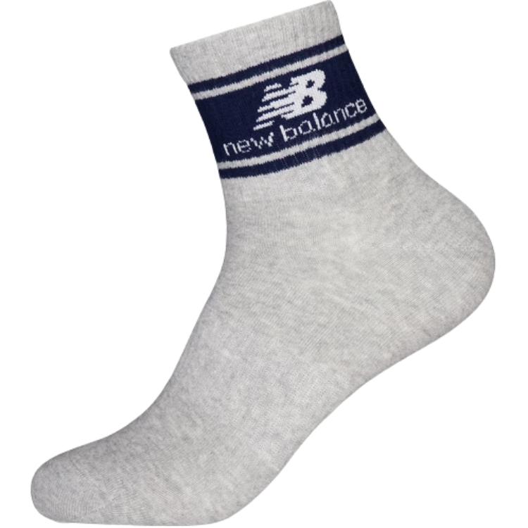 New Balance Ankle Socks Unisex 1 Pack Gray/Blue