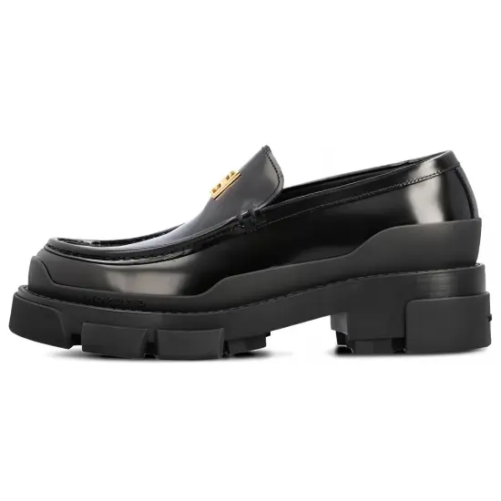 Givenchy Terra Chunky Leather Loafers