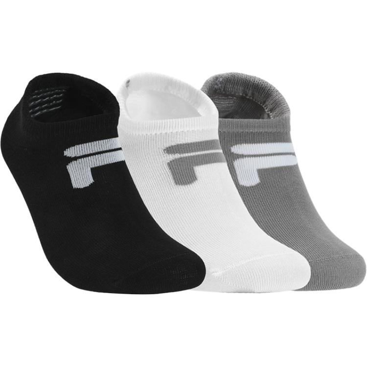 FILA FUSION No Show Socks Unisex 3 Pack