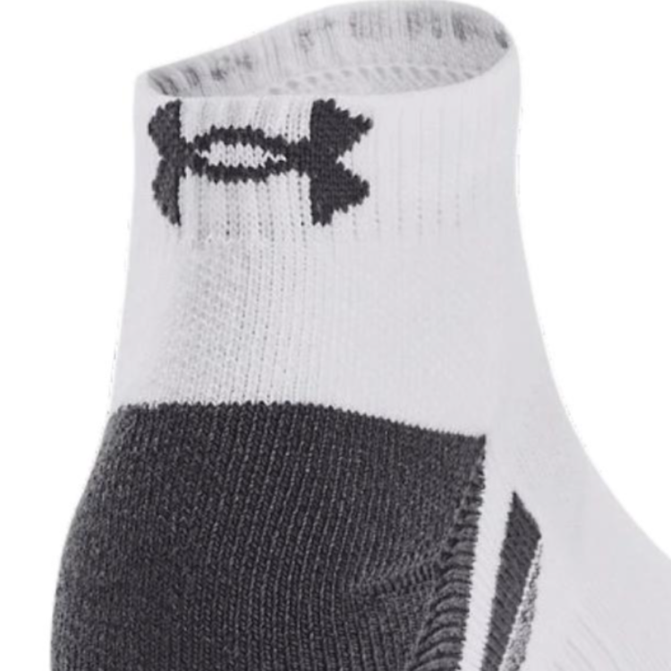 Under Armour Performance Tech Ankle Socks Unisex 3 Pack White
