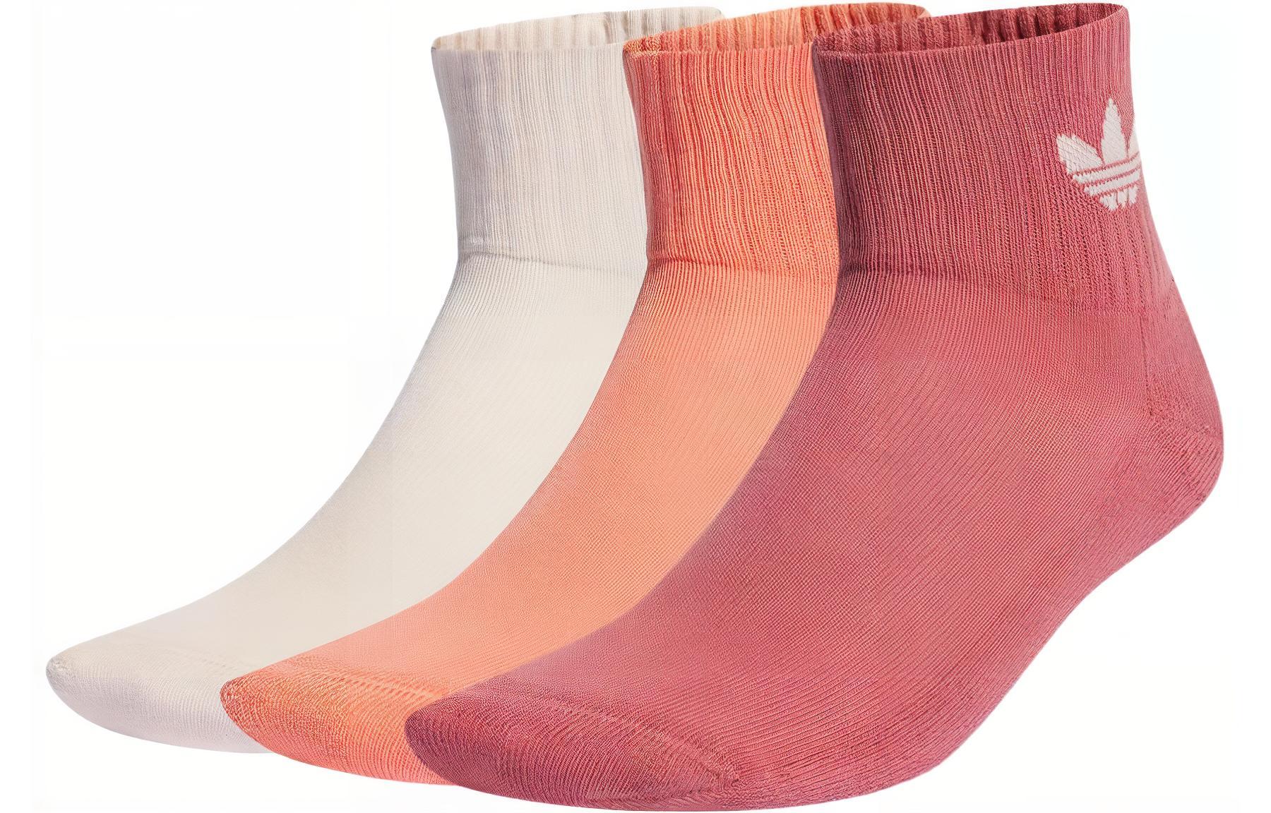 Adidas Originals Adicolor MID CUT CREW SOCKS 3 PAIRS Ankle Socks Unisex 3 Pack