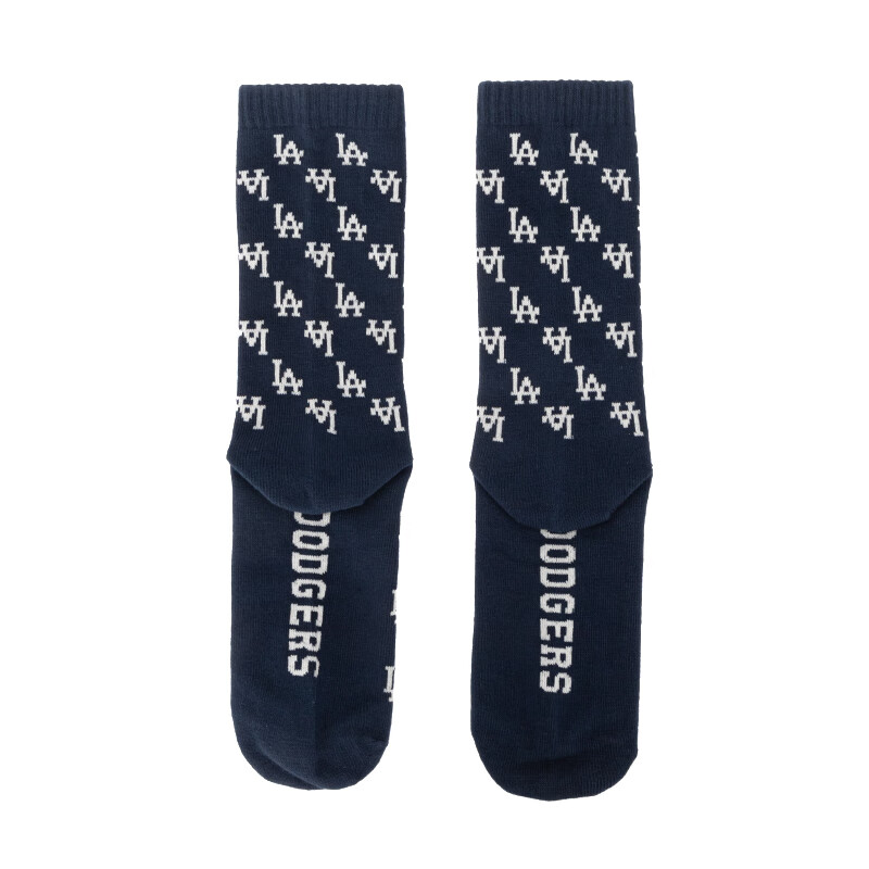 MLB Los Angeles Dodgers Crew Socks Unisex 1 Pack Dark Marine Blue