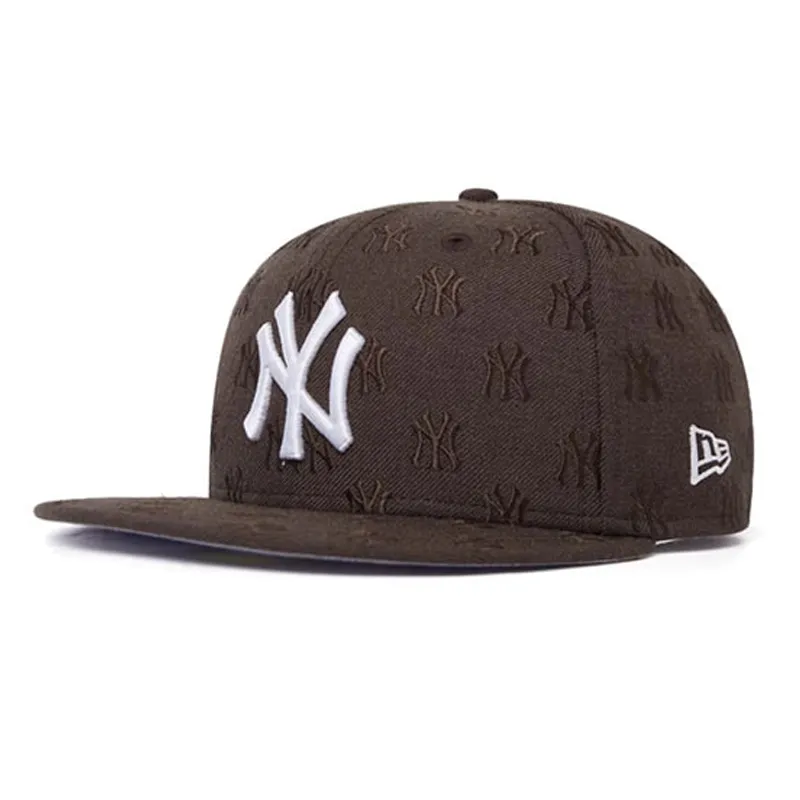 New Era Cotton Polyester Baseball Caps Unisex Coffee