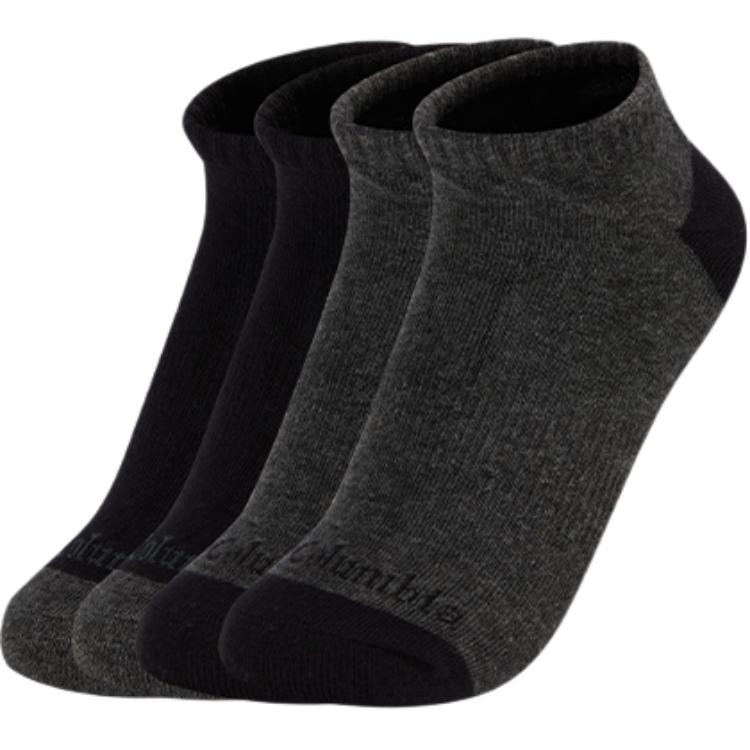Columbia Ankle Socks Unisex 4 Pack Gray+White