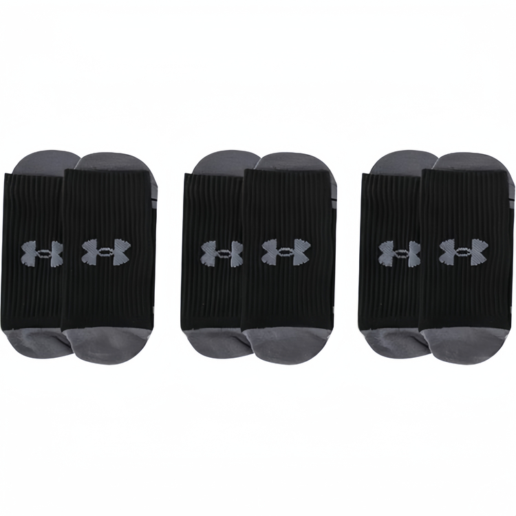 Under Armour Ankle Socks Unisex 3 Pack Black