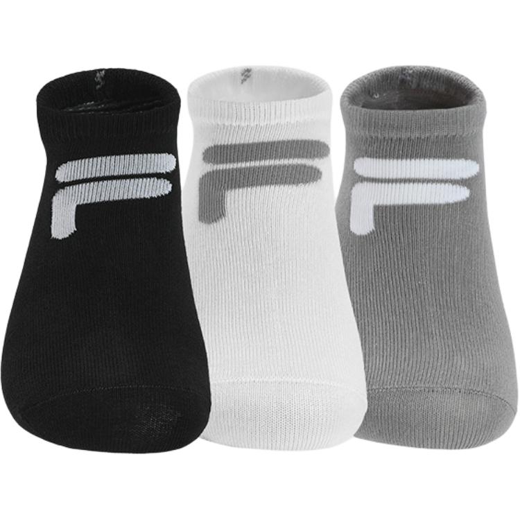 FILA FUSION No Show Socks Unisex 3 Pack