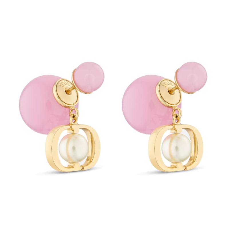 Женские серьги Dior (розовые)