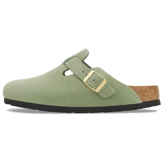 Birkenstock Boston Slip-Resistant Wrap-toe Slippers Unisex Green Regular