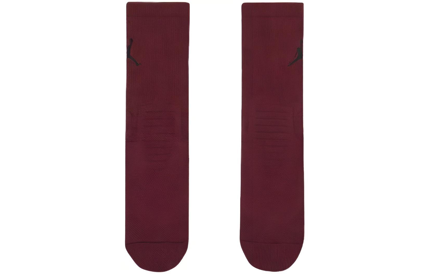 Jordan Crew Socks Men’s 1 Pack Cherrywood Red