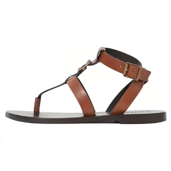 SAINT LAURENT Hardy Buckled Leather Sandals