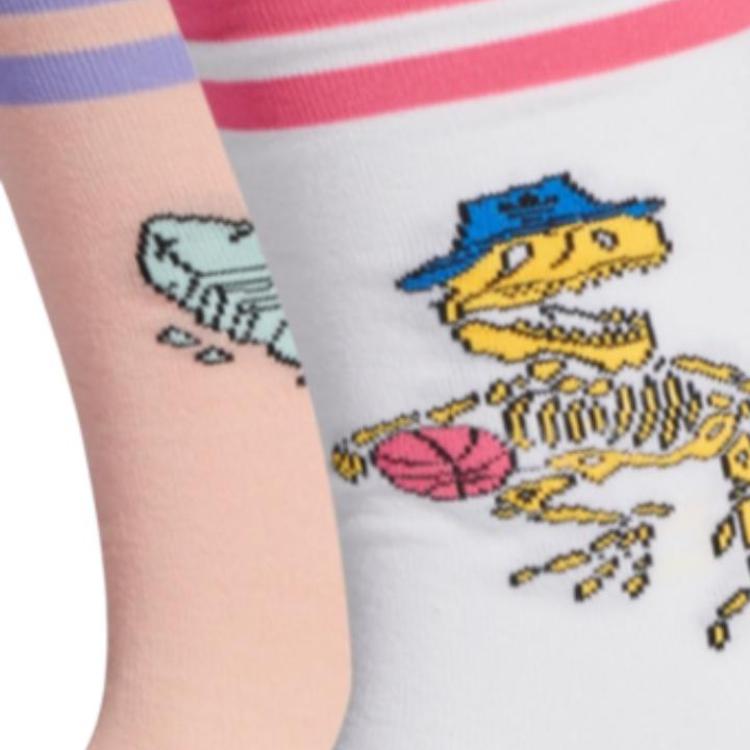 Носки adidas originals Fun Graphic 2PP 2 / (розово-белые) — фото 6