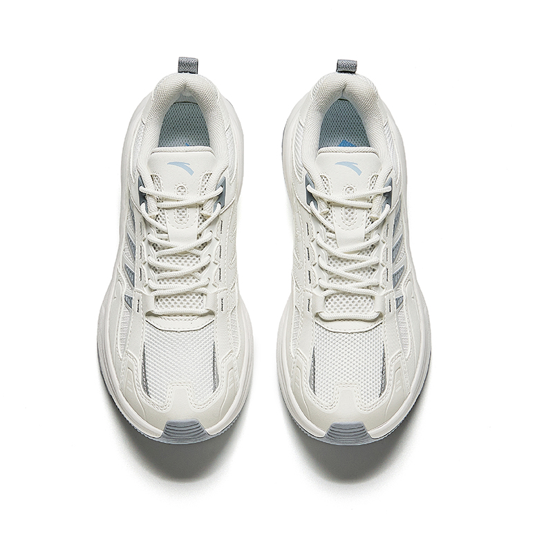 Anta Running Collection Slip Resistant Abrasion Resistant Low top Casual Running Shoes Women’s Papyrus White Mist Gray