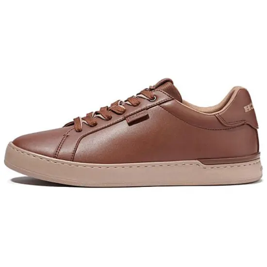 COACH Skateboard Shoes Men Low-Top Coffee