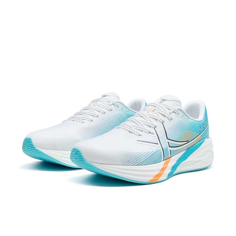 XTEP Xuan Speed 5.0 Cushioning, Wear Resistant Low top Running Shoes Women's White Blue