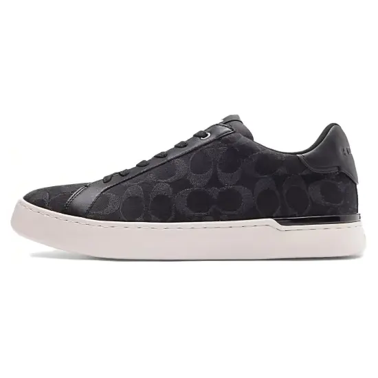 COACH Clip Low-Top Skateboard Shoes Men's Black