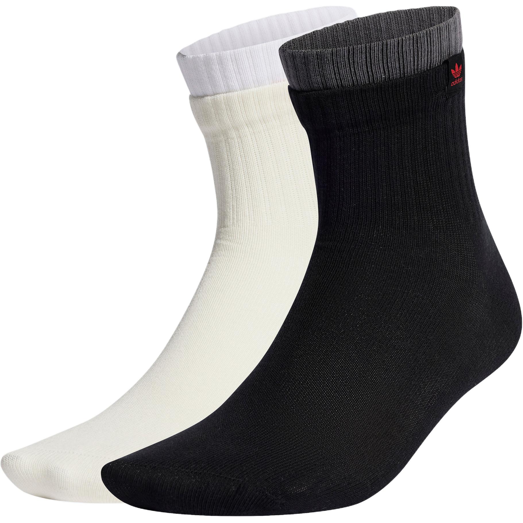 Adidas Originals Crew Socks Unisex 2 Pack Ivory/Black