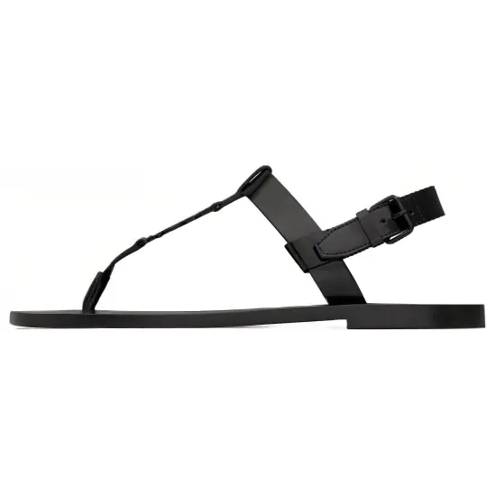 SAINT LAURENT Cassandre Open Toe Sandals