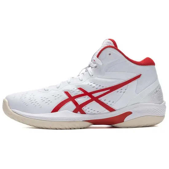 Asics GELHOOP V16 Basketball Shoes Men Mid-Top White Red