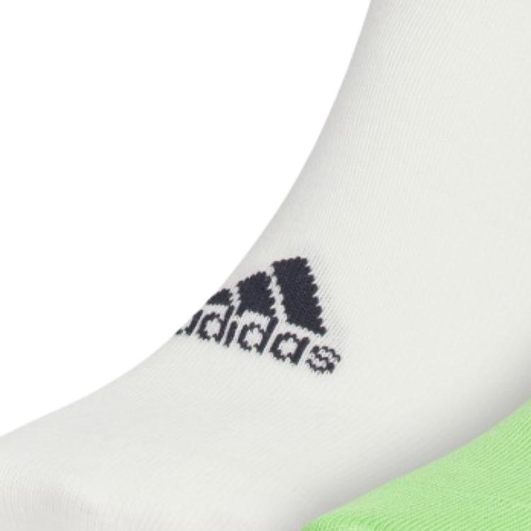 Adidas Crew Socks Unisex 2 Pack White/Green