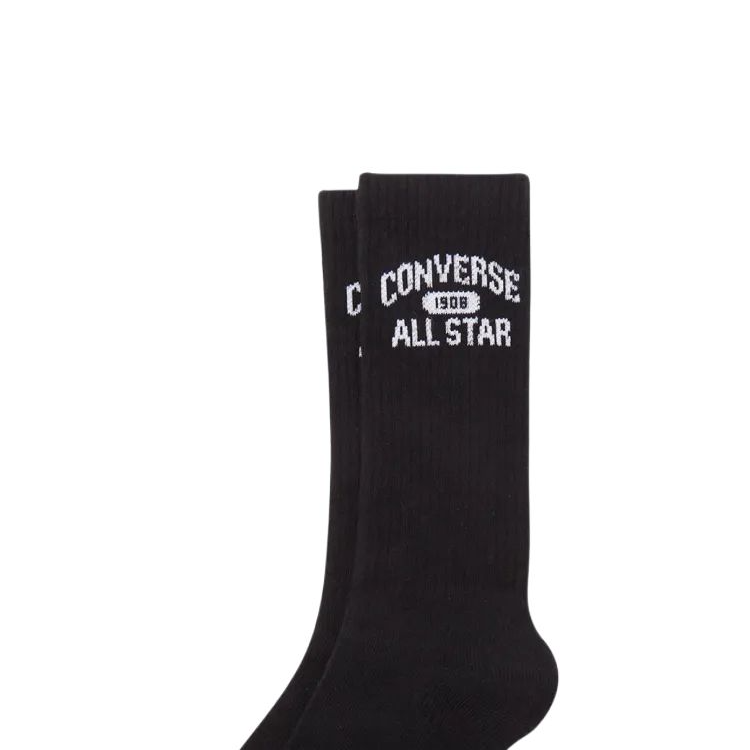 Converse Crew Socks Unisex 1 Pack Black
