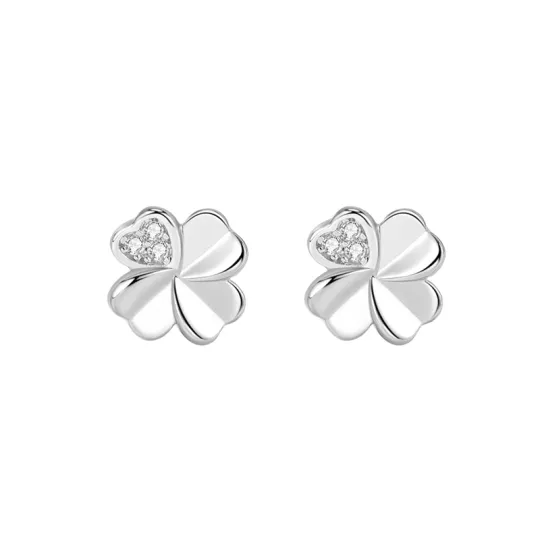 ZSY 925 Sterling Silver 999 Fine Silver Stud Earrings Women's Box