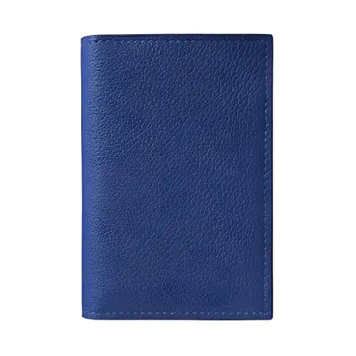 HERMES MC² Euclide Evercolor Calfskin Passport Holder Card Holder Women's O8 Bleu Royal Blue