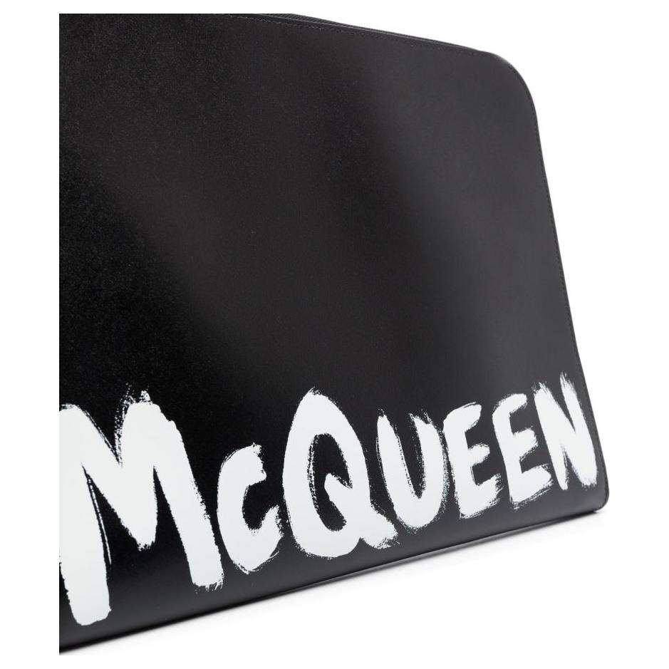 Мужская сумка Alexander McQueen (черная) — фото 8