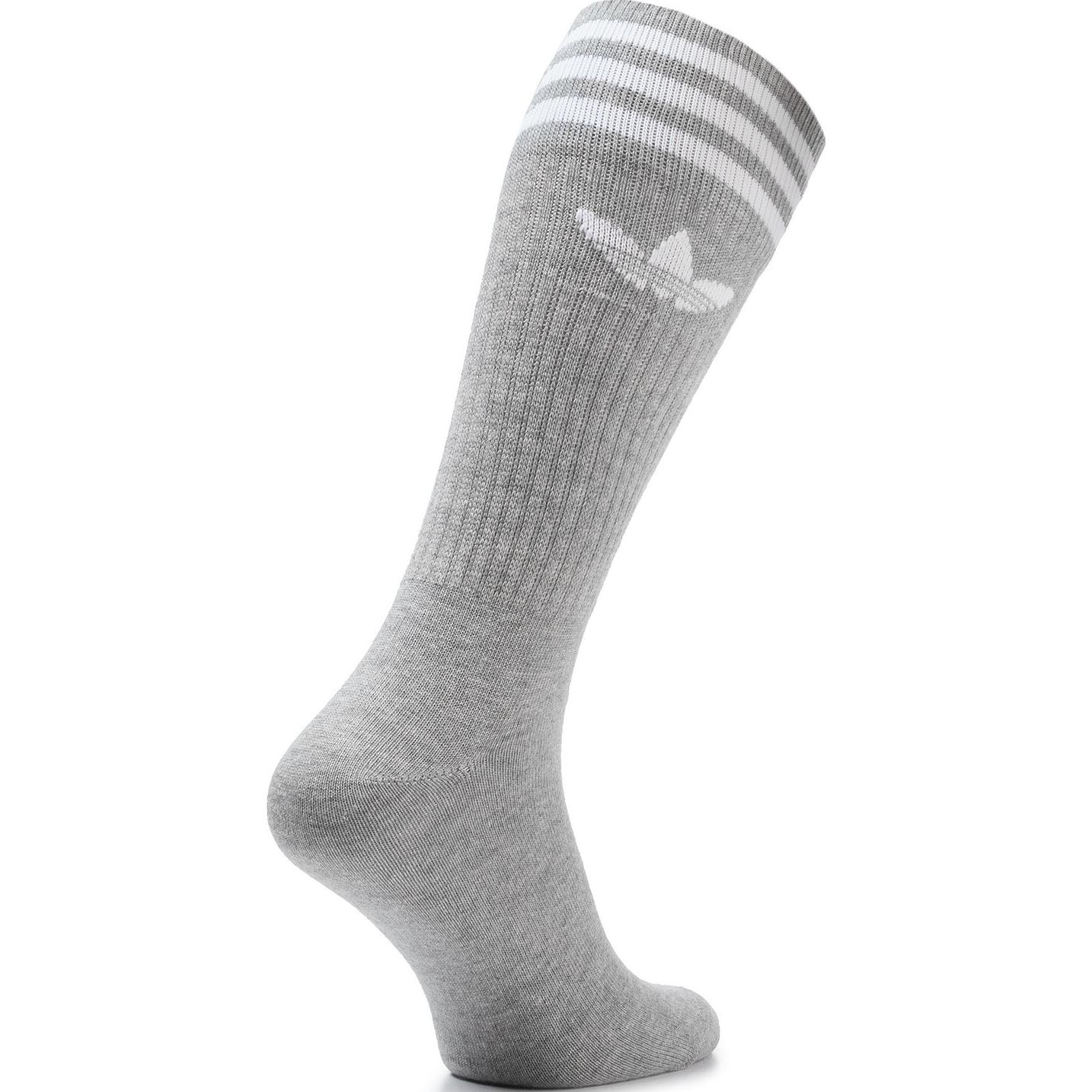 Adidas Originals Crew Socks Unisex 3 Pack Gray