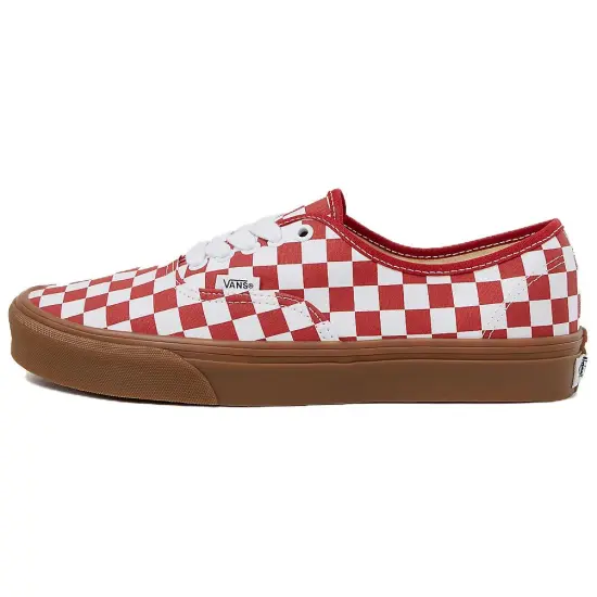 Vans Authentic Anti Slip Wear Resistant Low Top Skateboard Shoes Unisex Red