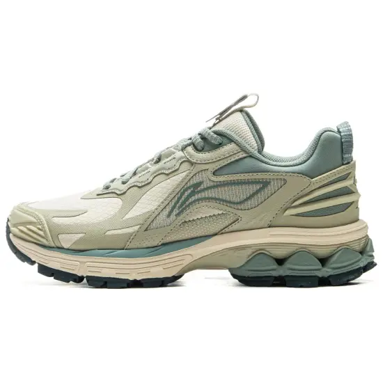 LINING Fuyao 2.0 Trail Running Shoes Women's Low-Top Porcelain Secret/Stone White Gray
