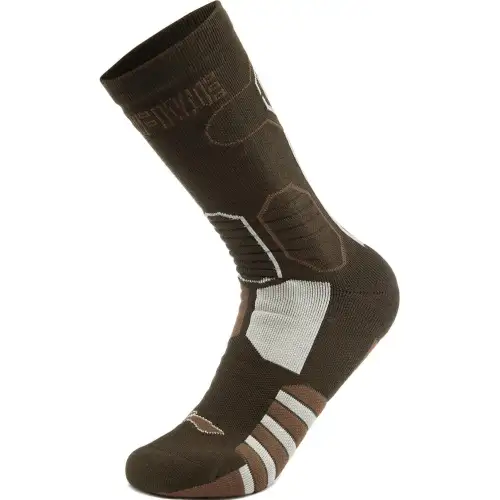 LiNing Basketball Series Comfortable Breathable Simple Sports Basketball Socks Universal 1 Pair Slate Brown/Brown Brown/Stone White Gray