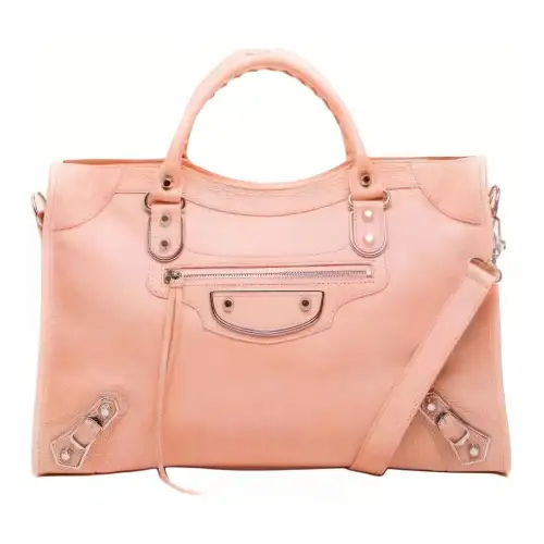 Balenciaga Leather Shoulder Bag, Crossbody Bag, Handbag Women's Orange Pink