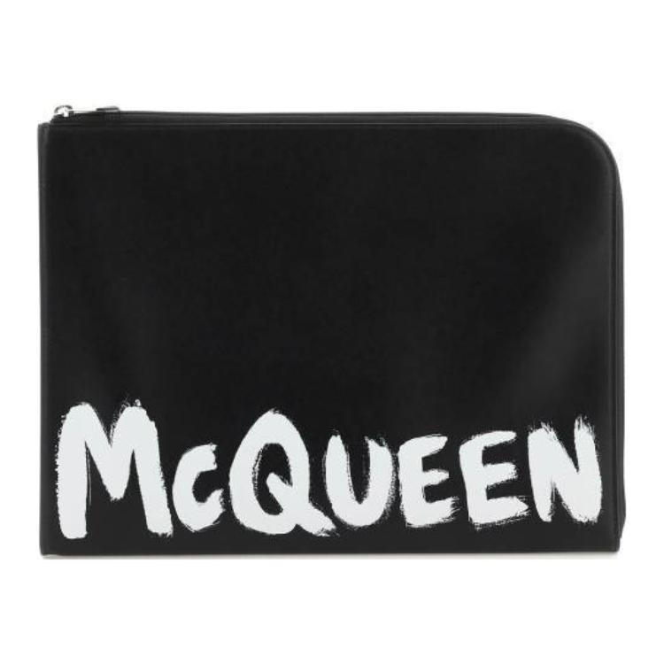 Мужская сумка Alexander McQueen (черная) — фото 4