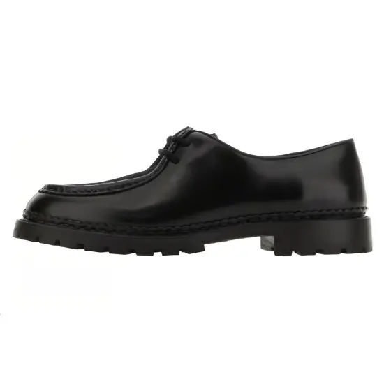 SAINT LAURENT Almond Toe Lace Up Shoes
