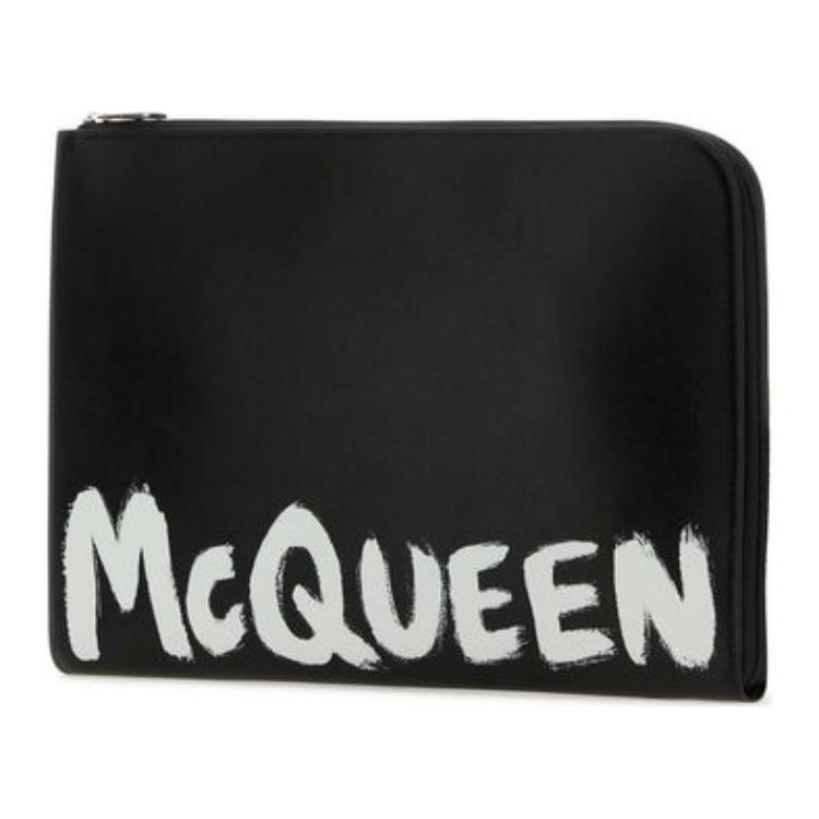 Мужская сумка Alexander McQueen (черная) — фото 5